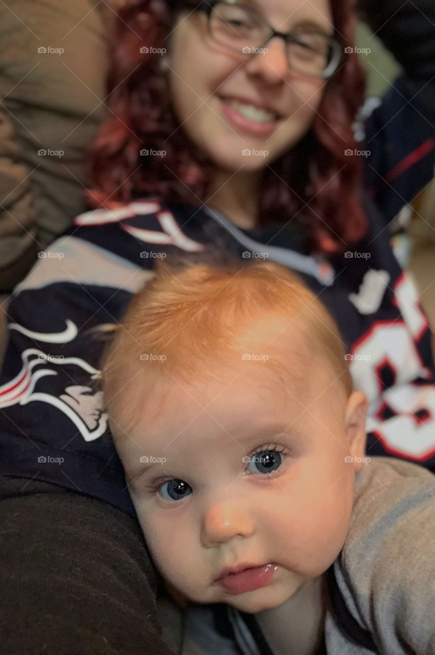 Little Patriots fan in the making. 