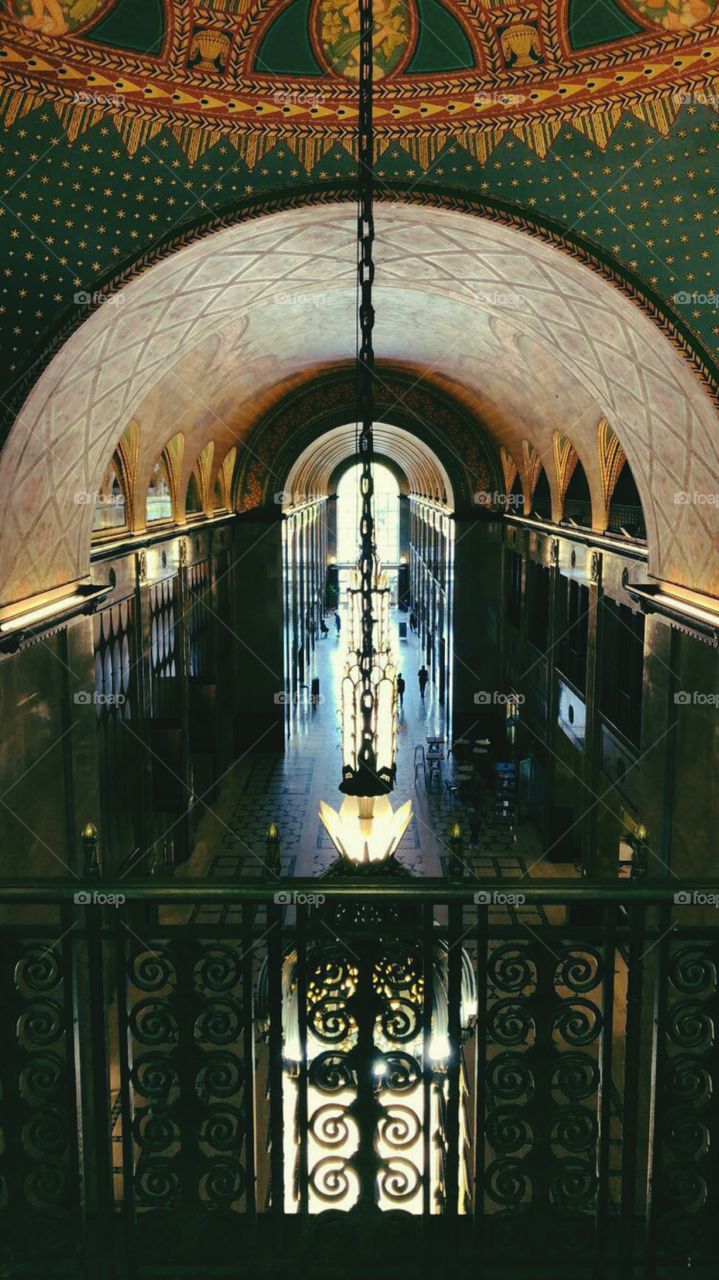 Inside the fisher building 