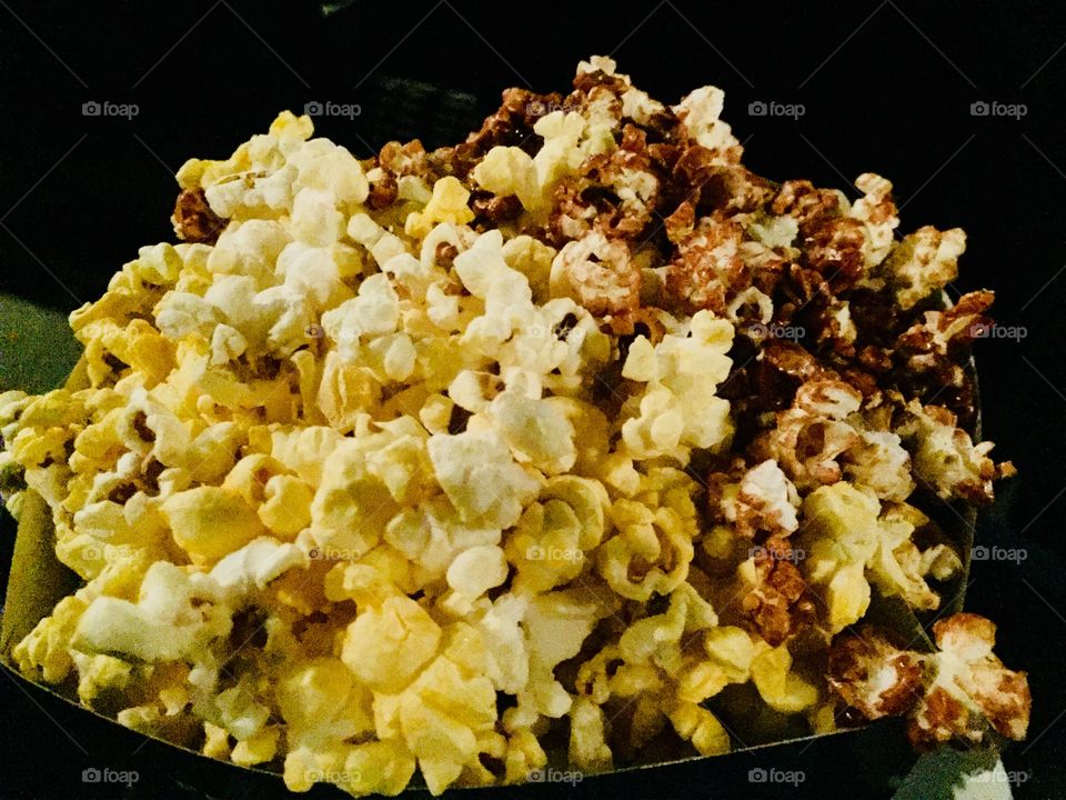 Popcorn caramel butter movies