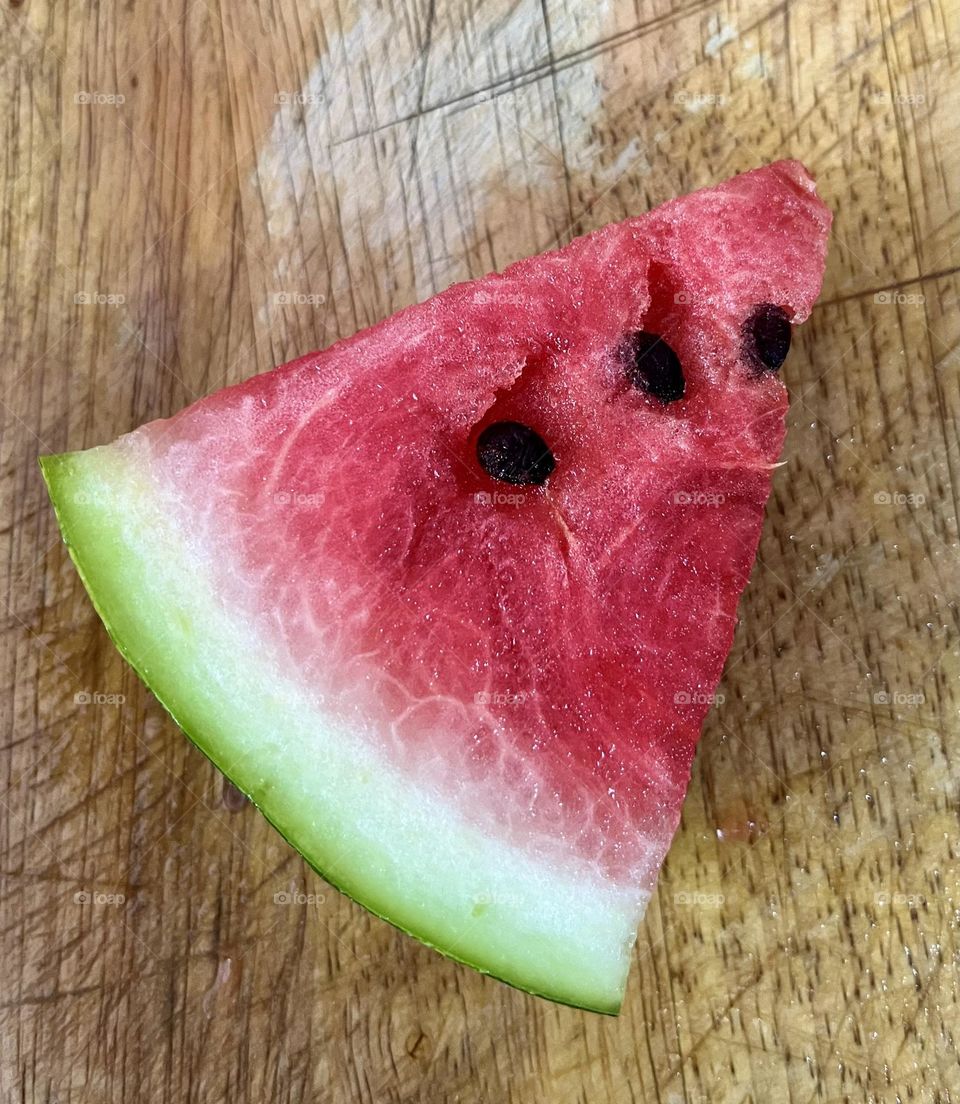 A refreshing piece of watermelon - pink fruits 