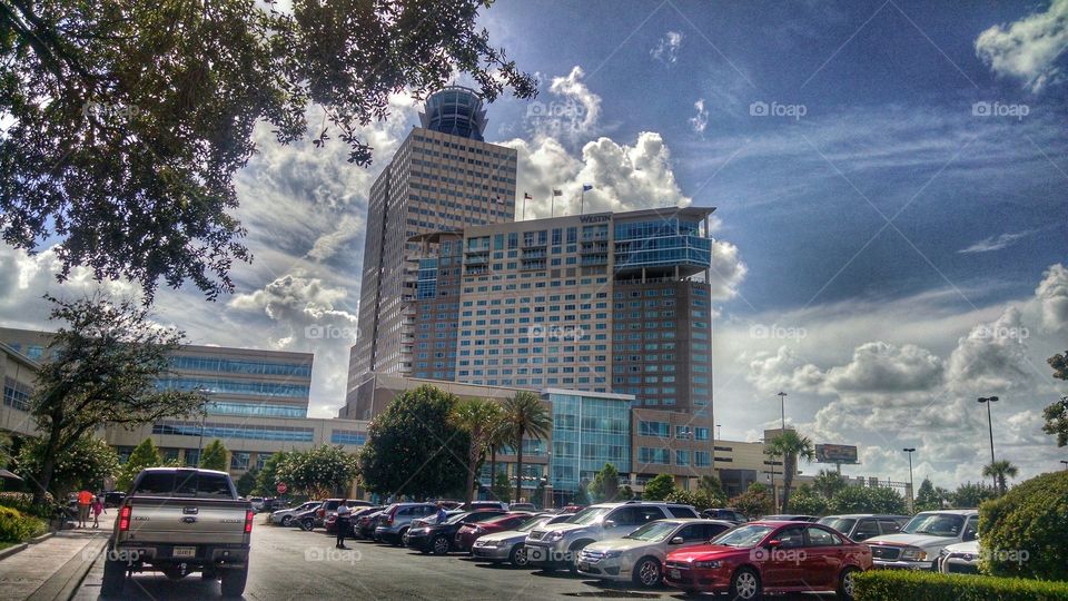 houston building . view from the mall 