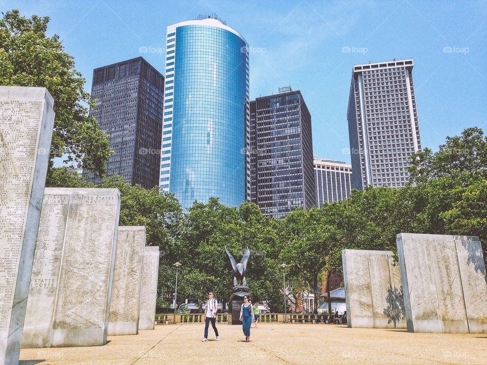 Battery Park . Battery Park views 
