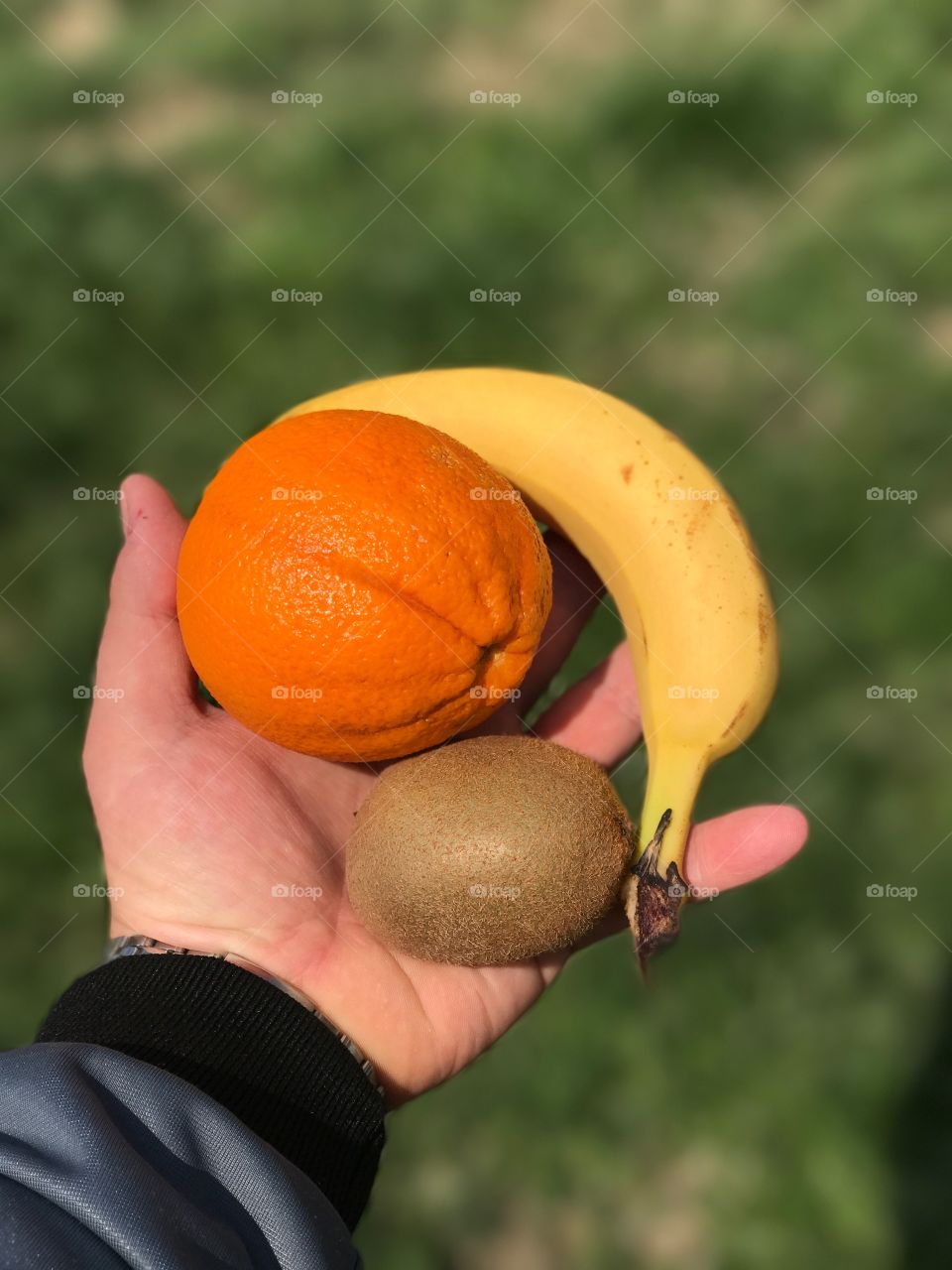Holding fruit 