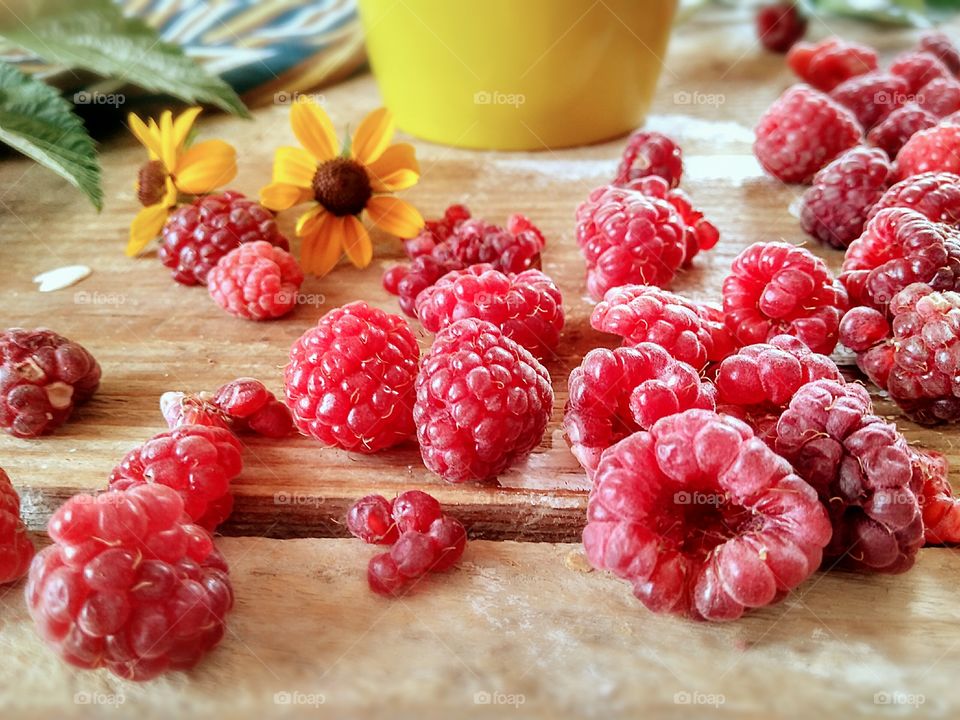 raspberries, healthy food!