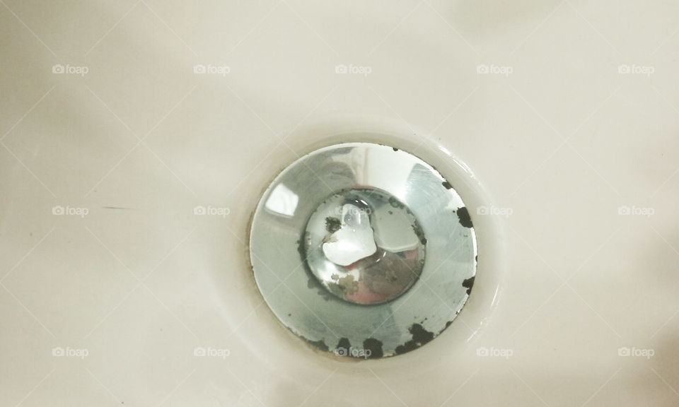 heart shaped drop on sink drain