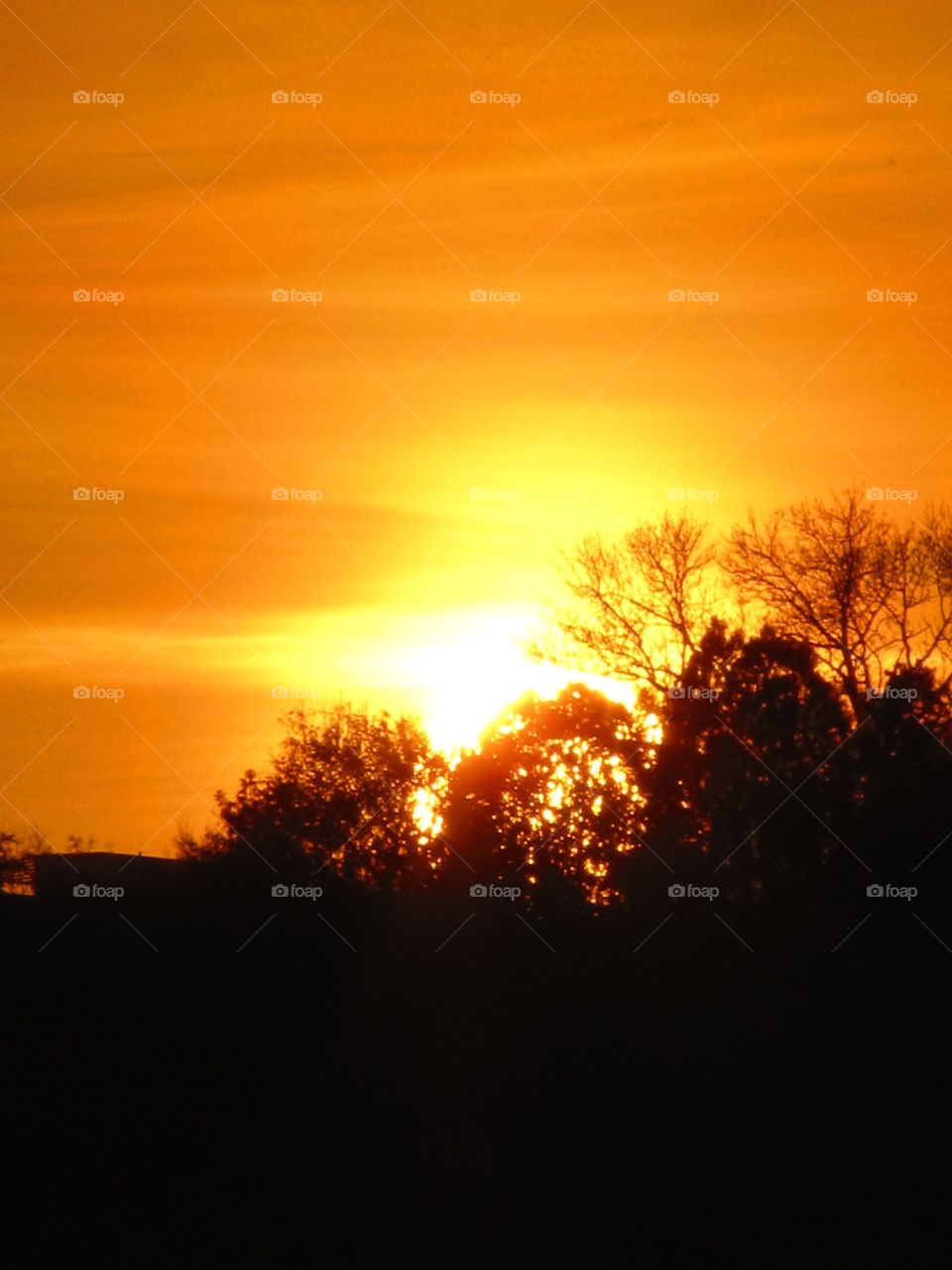 When it is "on fire" (twilight)