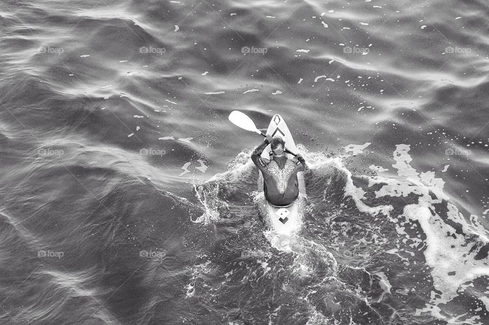 Surfer in water