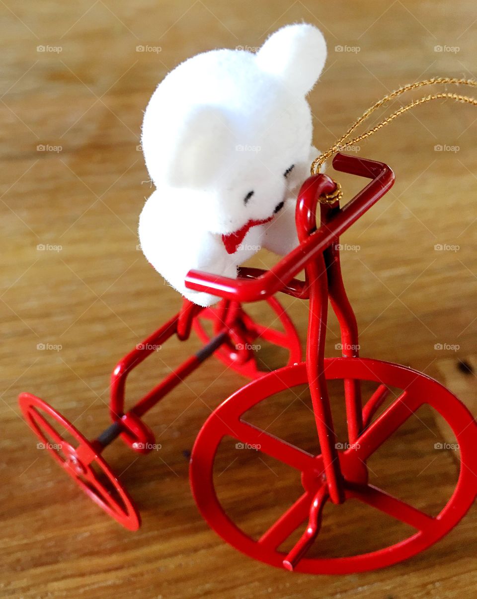 Red tricycle 