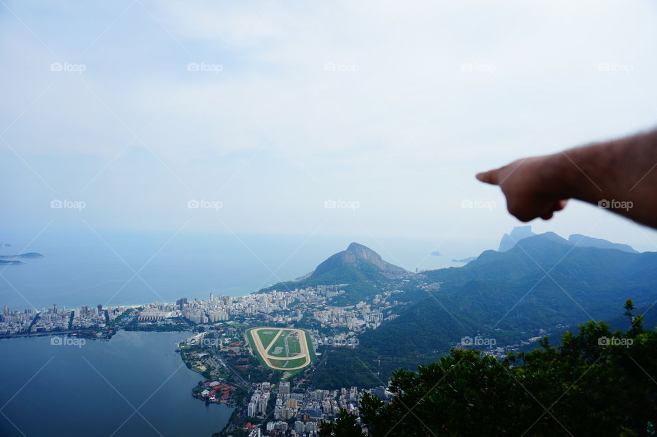 Rio de janeiro city from above