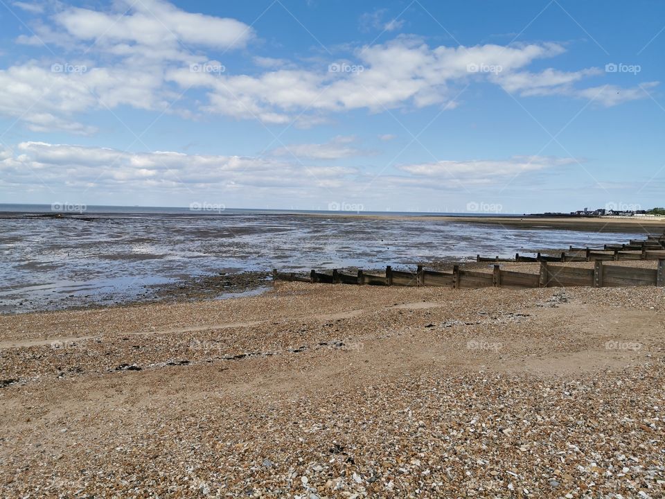 Whitstable beach kent England