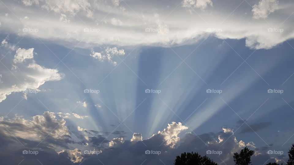 beautiful sun rays
