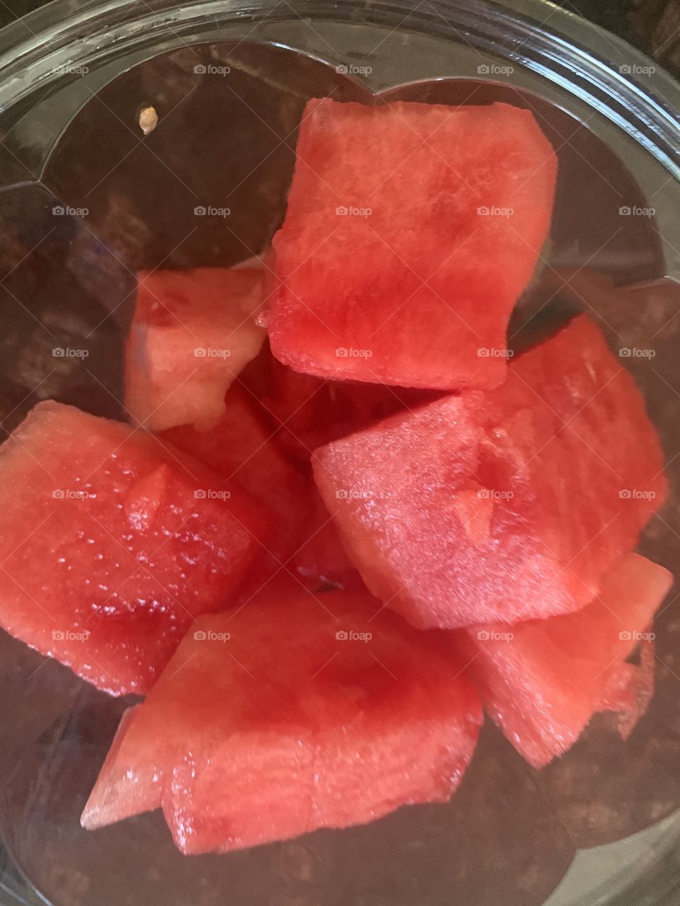Delicious and juicy sliced red Watermelon in a bowl 