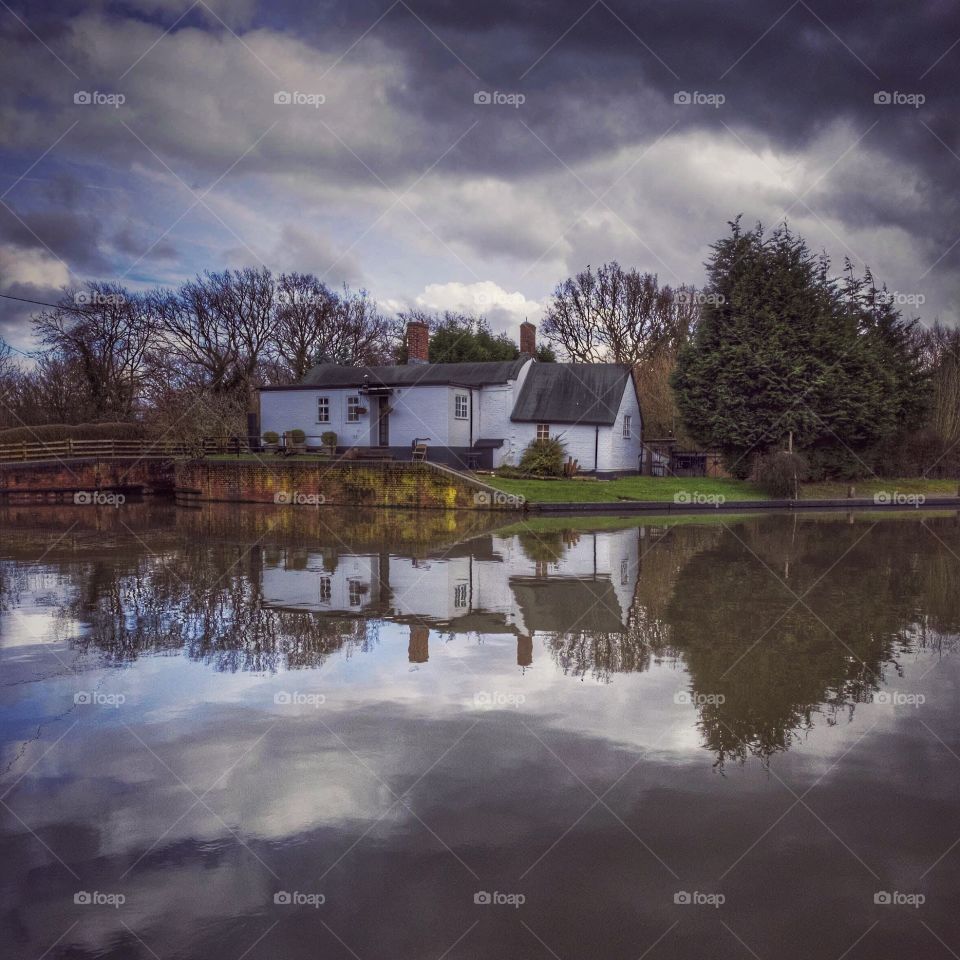 Lake. Cottage