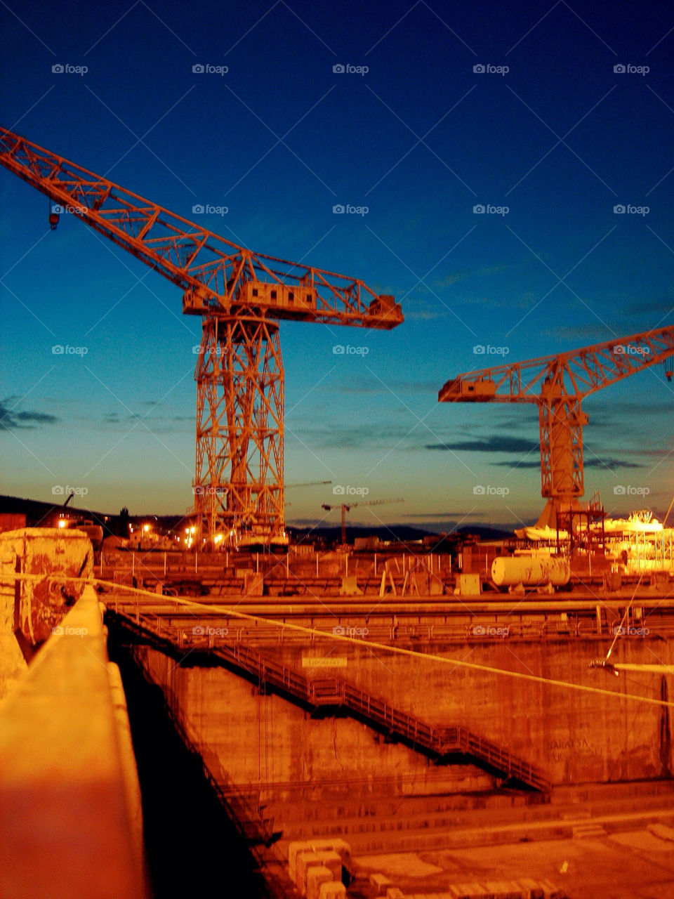 la ciotat france blue orange contrast by krispett