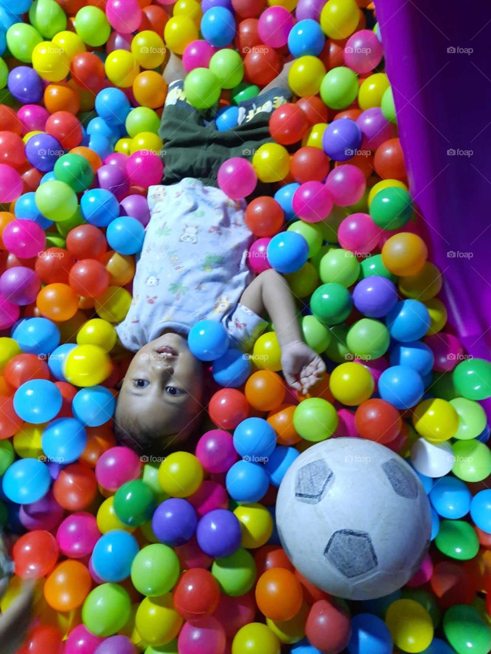 The happiness of a child 