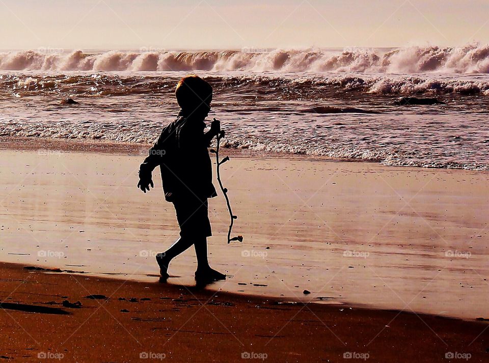 He will never forget the feeling of the sand under his feet, and the sound of waves crashing near him 