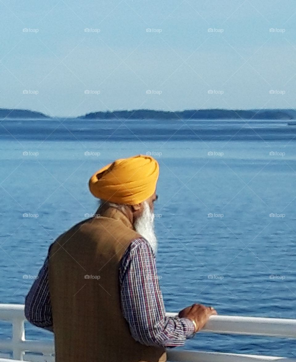 on the ferry to vanciuver