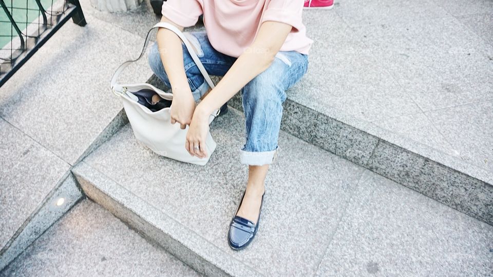 Woman, Child, Sit, Indoors, People