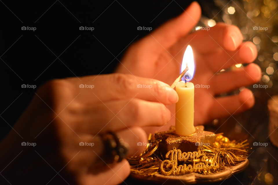 Christmas candle