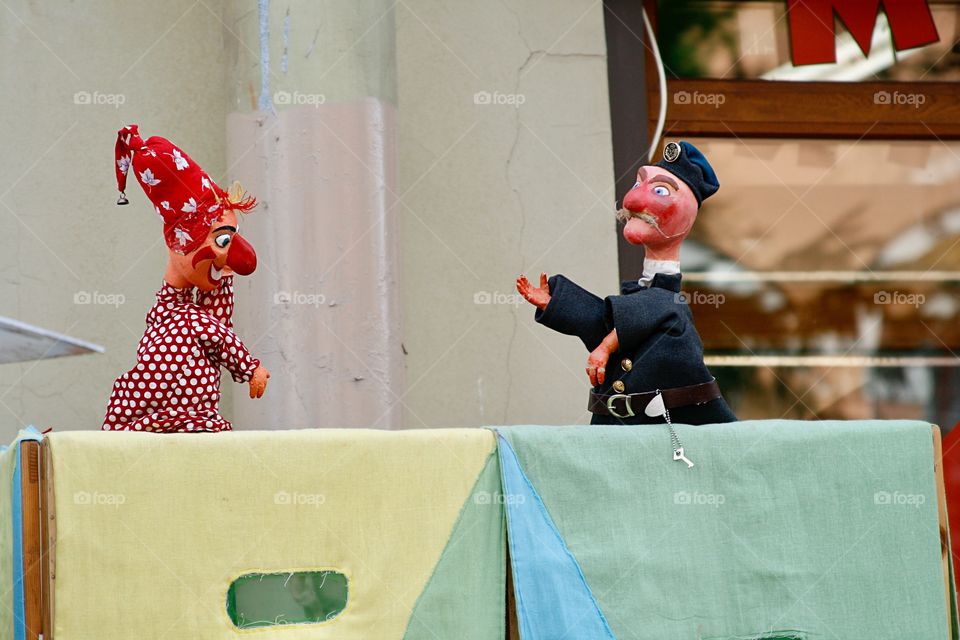 Street theater, puppet show