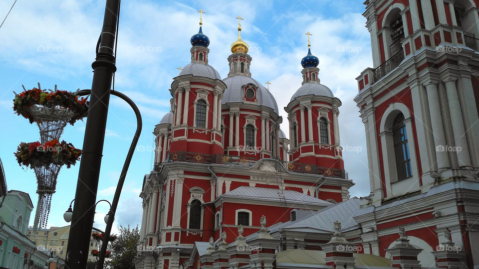 Red ortodox temple