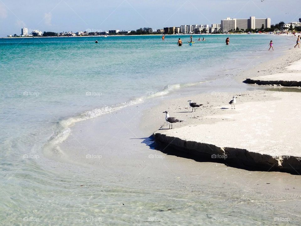 Beach after storm