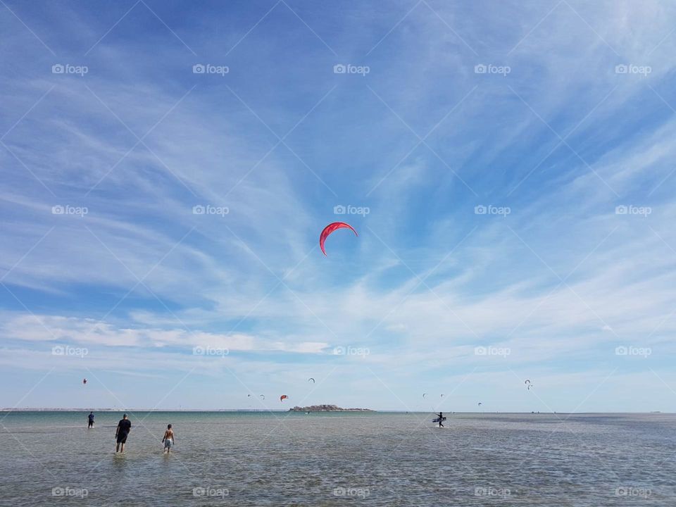 enjoying the beautiful moments in beach