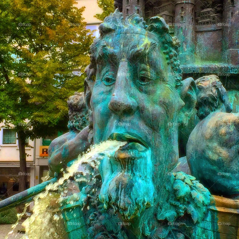 Koblenz  Water Fountain Sculpture in Germany, Europe