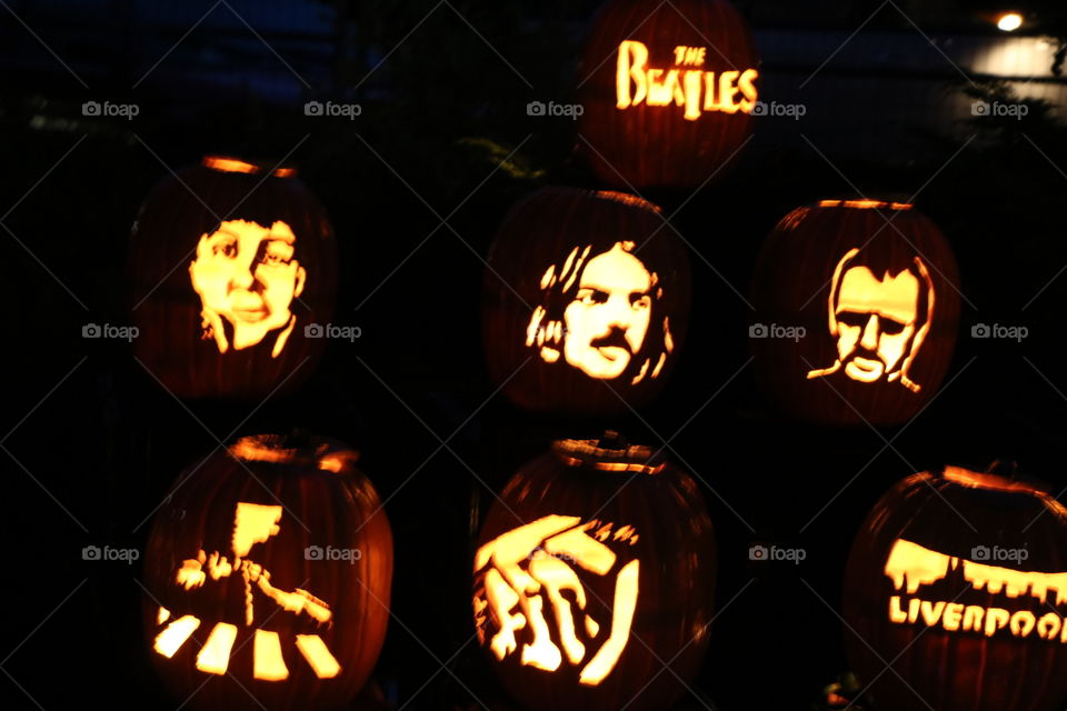 Carved pumpkins 