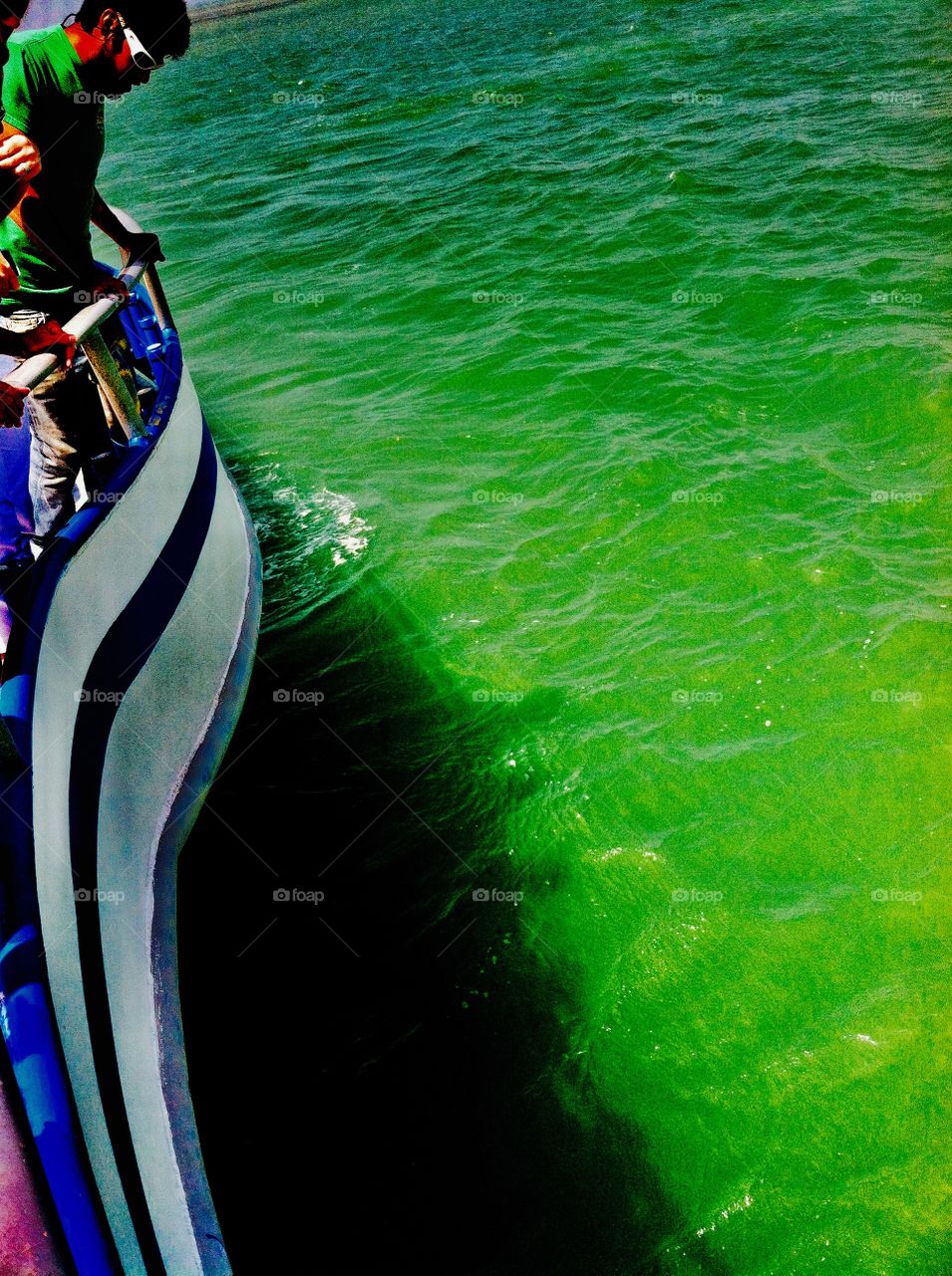 Boating on the ocean