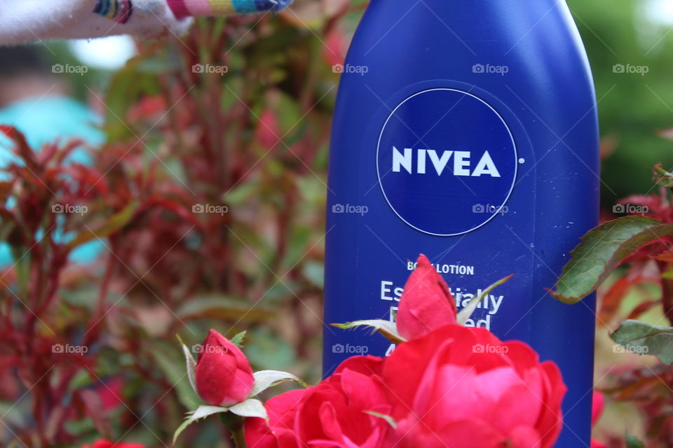 Nivea with a scent as fresh as red roses on a spring day