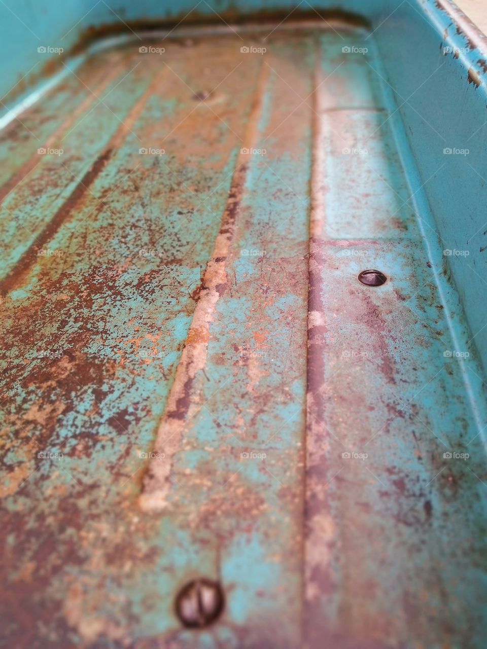 Rusty Old Blue Wagon