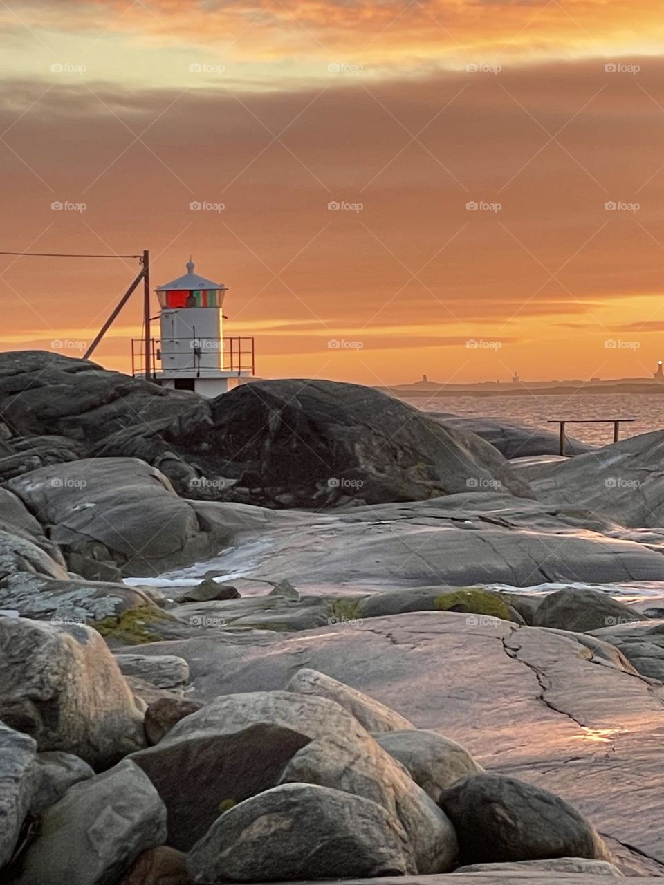 Lighthouse in the sunset