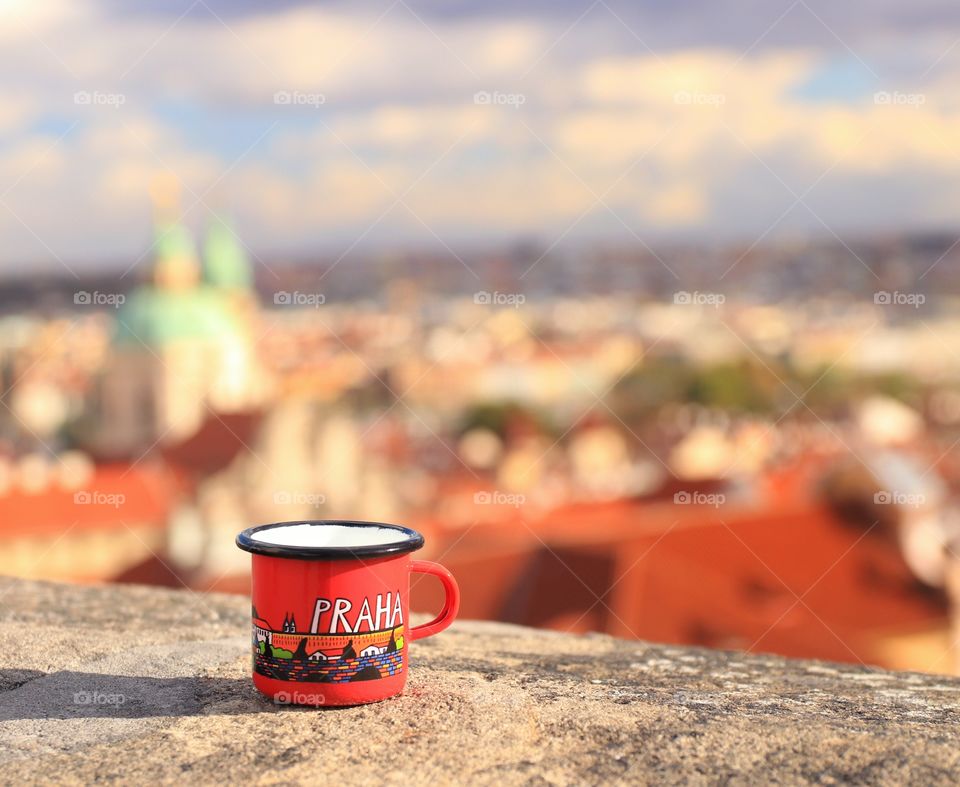 Top view of Prague 