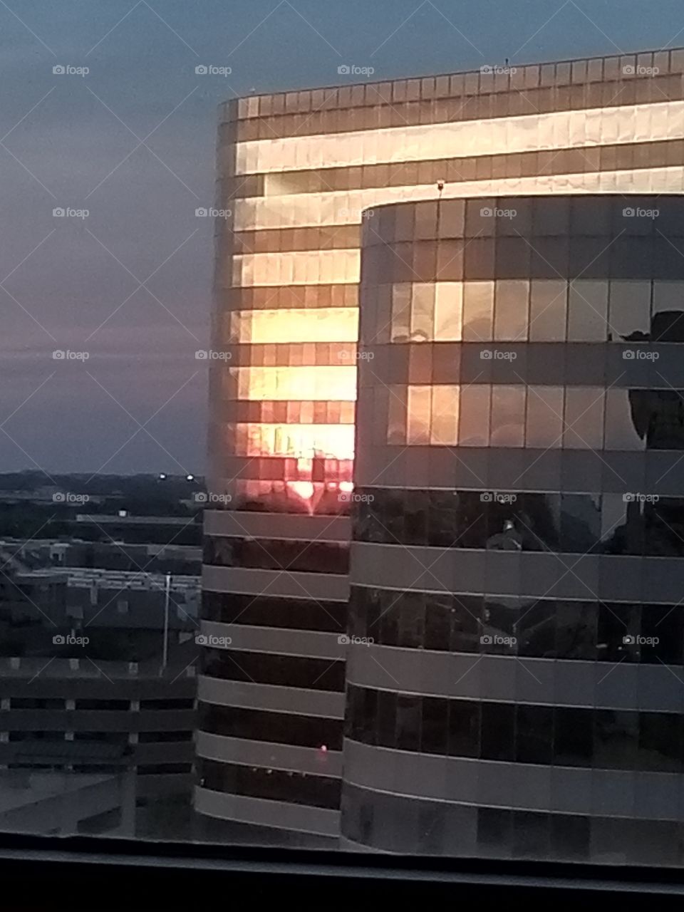 Sunrise on highrise