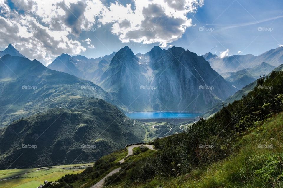 mountain landscape, italian alps.