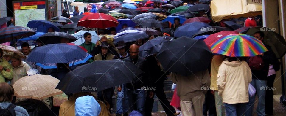 Umbrellas in Prague.