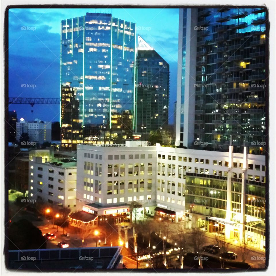 Buckhead at night in the ATL
