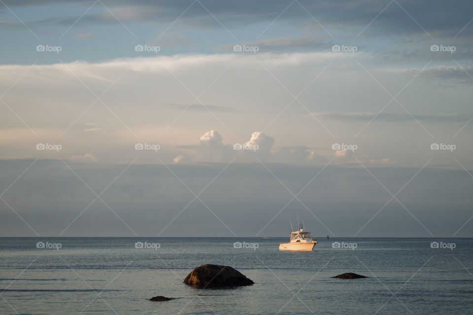 An evening on the boat