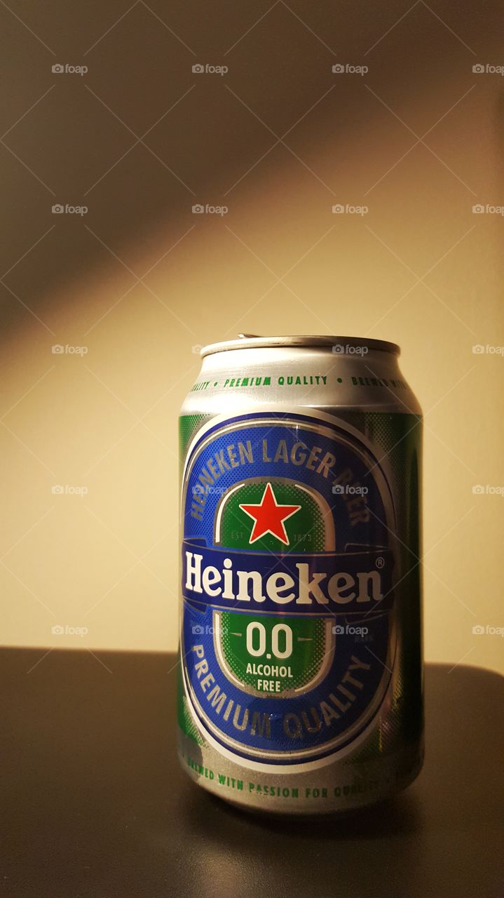 Heineken alcohol free lager beer