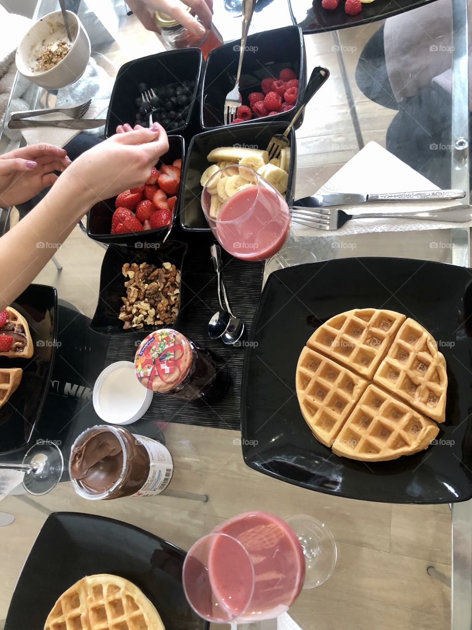 Delicious and healthy breakfast