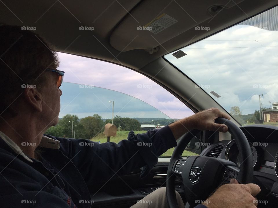 Man driving in Kentucky 