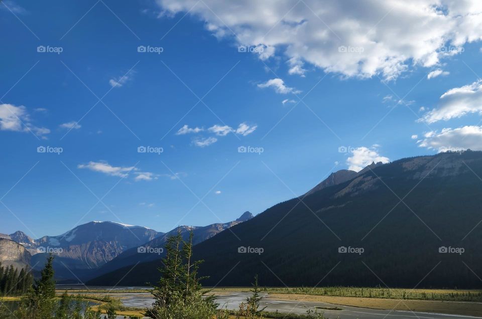 Beautiful blue skies