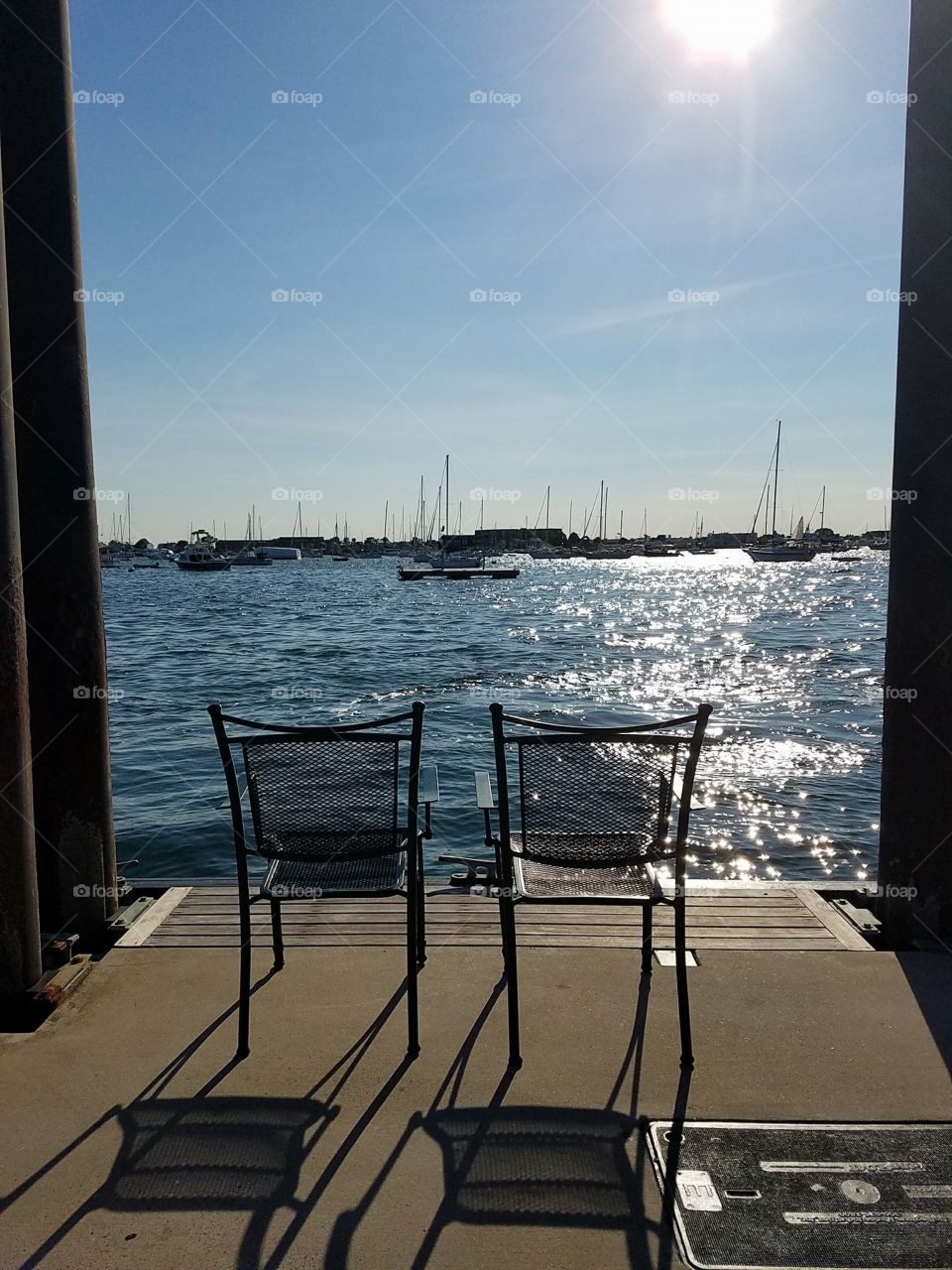 Chairs on a Pier