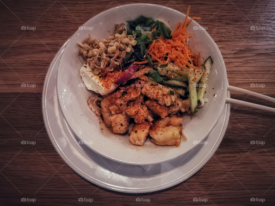 Food yummy served table day part