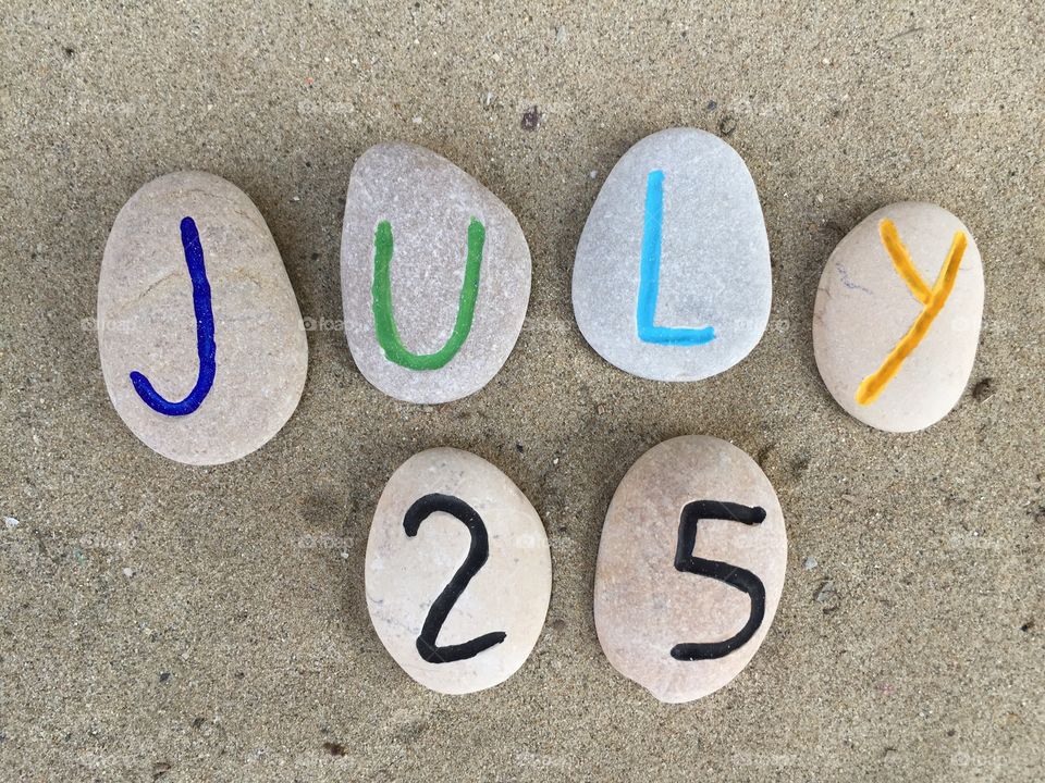 July 25 on stones 