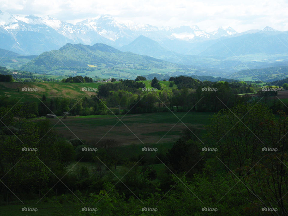 Scenic sight in Die in France