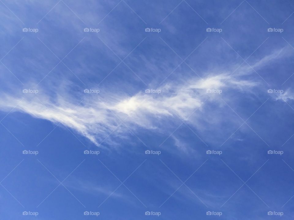 thin clouds in a blue sky