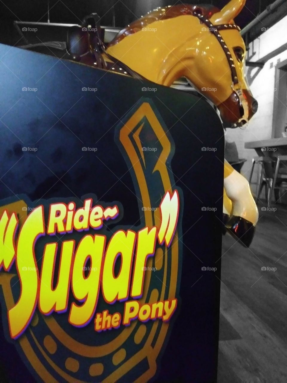 Antique Mechanical Pony Ride