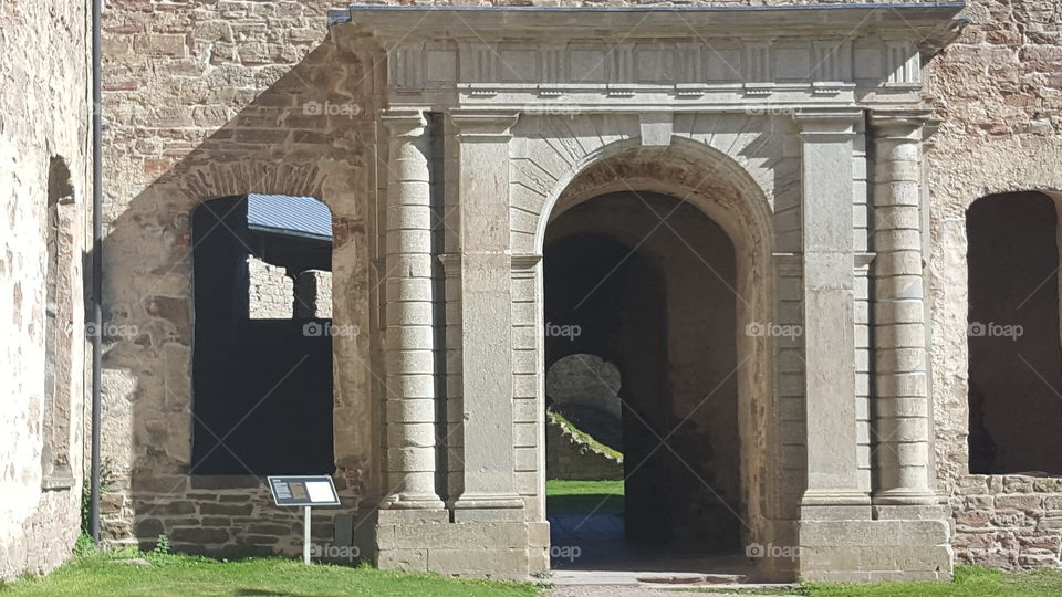 Gate at Borgholm Castle